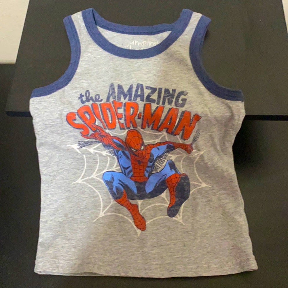 Boys spider man tank